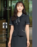 アンジョア | en JOIE 26605-8 オーバーブラウス | 2023年春夏カタログ 