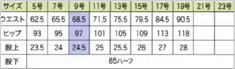 76612-1 サイズ表
