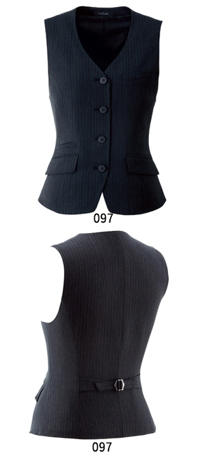 事務服 制服 pieds ピエ aitoz<BR>ベスト HCV3100 大きいサイズ17号